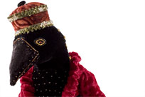 Toad's World Raven Doll, handmade by Diane Jordens